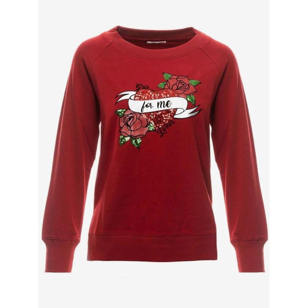 Gas Gray Cotton Women's Sweatshirt